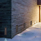Modern IP65 Waterproof LED Recessed Stair Light Outdoor 3W Aluminum Step Wall Lamp