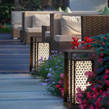 Modern IP65 Waterproof Outdoor Pathway Lights Black Galvanized Steel Lawn Lamp for Garden Villa