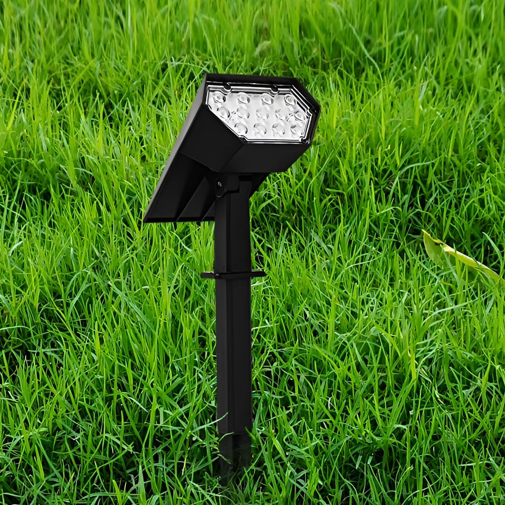 Modern IP68 Waterproof Solar Powered Landscape Spotlight with Adjustable Head and Dual Light Modes