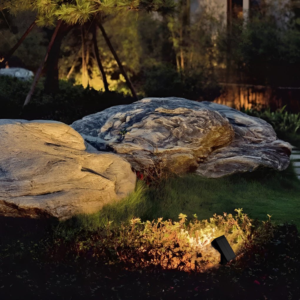 Modern IP68 Waterproof Solar Powered Landscape Spotlight with Adjustable Head and Dual Light Modes