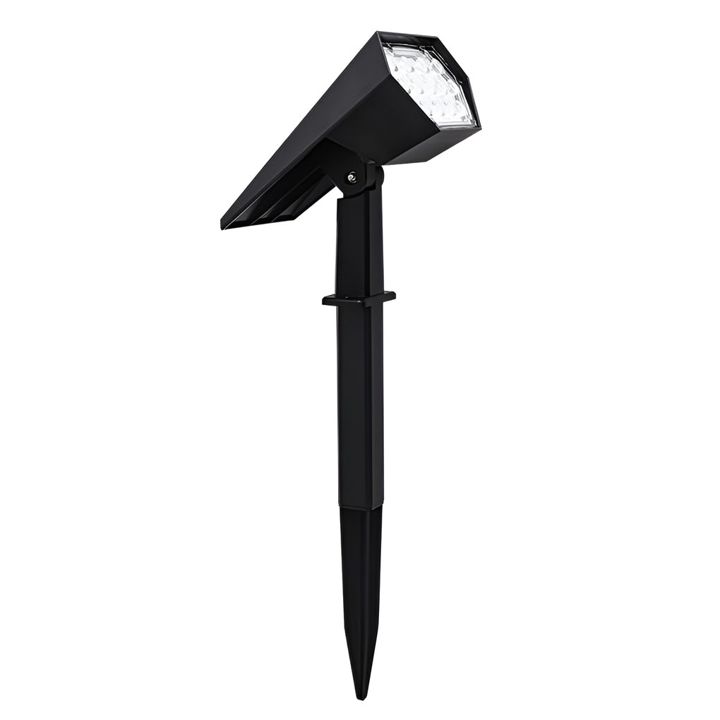 Modern IP68 Waterproof Solar Powered Landscape Spotlight with Adjustable Head and Dual Light Modes