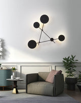 Modern Iride Geometric LED Wall Lamp Abstract Metal Sconce Lighting Fixture