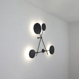 Modern Iride Geometric LED Wall Lamp Abstract Metal Sconce Lighting Fixture