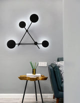 Modern Iride Geometric LED Wall Lamp Abstract Metal Sconce Lighting Fixture