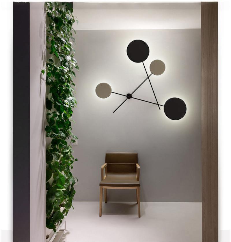 Modern Iride Geometric LED Wall Lamp Abstract Metal Sconce Lighting Fixture