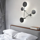 Modern Iride Geometric LED Wall Lamp Abstract Metal Sconce Lighting Fixture