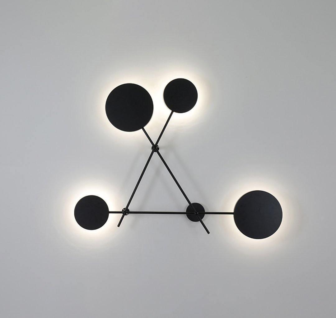 Modern Iride Geometric LED Wall Lamp Abstract Metal Sconce Lighting Fixture