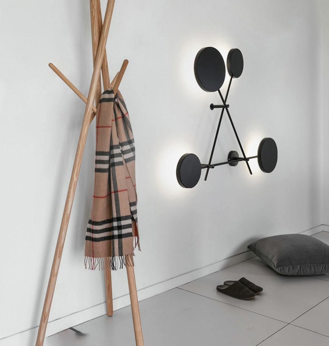 Modern Iride Geometric LED Wall Lamp Abstract Metal Sconce Lighting Fixture