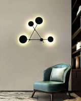Modern Iride Geometric LED Wall Lamp Abstract Metal Sconce Lighting Fixture