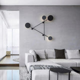 Modern Iride Geometric LED Wall Lamp Abstract Metal Sconce Lighting Fixture
