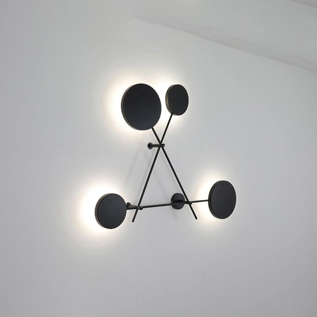 Modern Iride Geometric LED Wall Lamp Abstract Metal Sconce Lighting Fixture