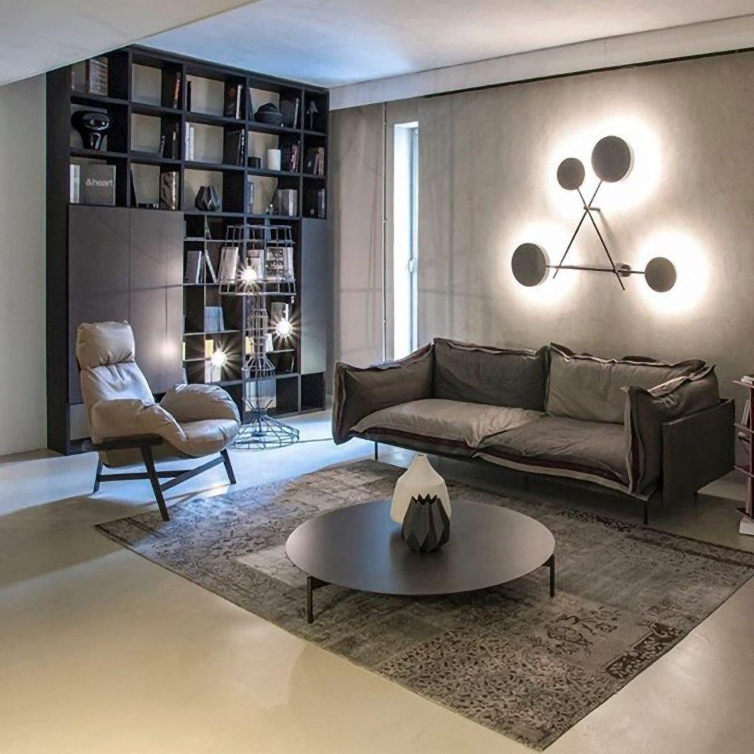 Modern Iride Geometric LED Wall Lamp Abstract Metal Sconce Lighting Fixture