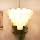 modern-iridescent-gold-murano-glass-disk-chandelier-for-luxury-interiors