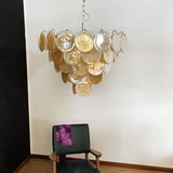 modern-iridescent-gold-murano-glass-disk-chandelier-for-luxury-interiors