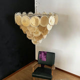modern-iridescent-gold-murano-glass-disk-chandelier-for-luxury-interiors