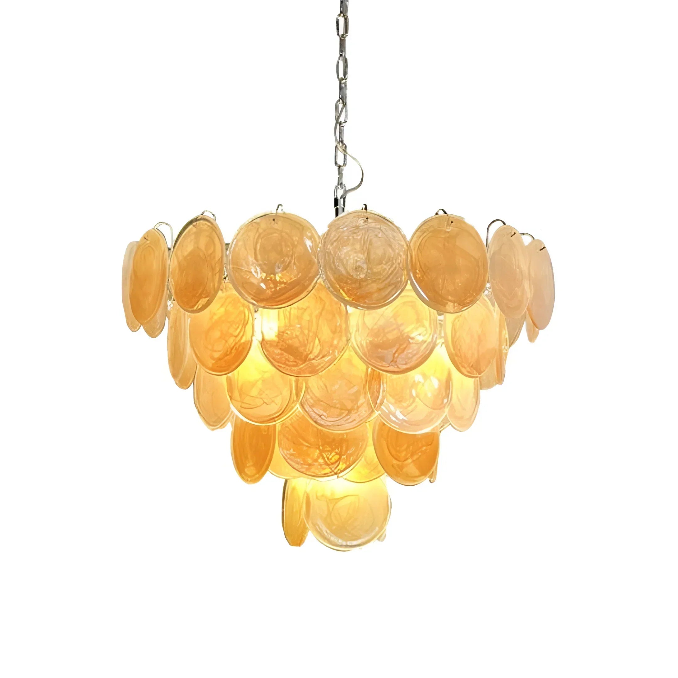 modern-iridescent-gold-murano-glass-disk-chandelier-for-luxury-interiors