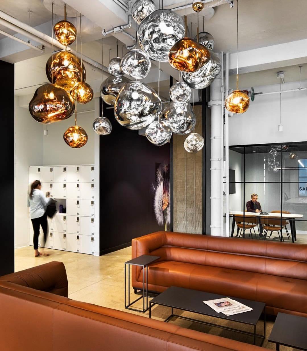 Modern Iridescent Melt Glass Lava Pendant Light for Contemporary Home Interiors