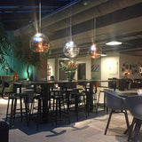 Modern Iridescent Melt Glass Lava Pendant Light for Contemporary Home Interiors