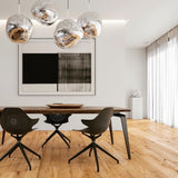 Modern Iridescent Melt Glass Lava Pendant Light for Contemporary Home Interiors