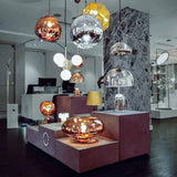 Modern Iridescent Melt Glass Lava Pendant Light for Contemporary Home Interiors