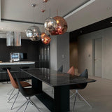 Modern Iridescent Melt Glass Lava Pendant Light for Contemporary Home Interiors