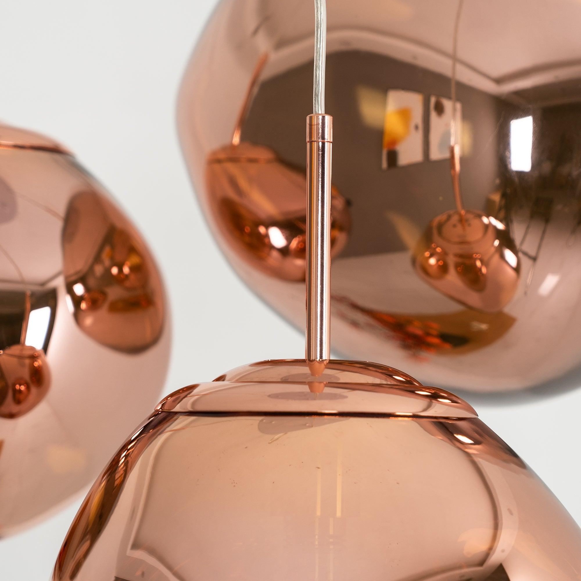 Modern Iridescent Melt Glass Lava Pendant Light for Contemporary Home Interiors