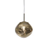 Modern Iridescent Melt Glass Lava Pendant Light for Contemporary Home Interiors