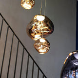 Modern Iridescent Melt Glass Lava Pendant Light for Contemporary Home Interiors