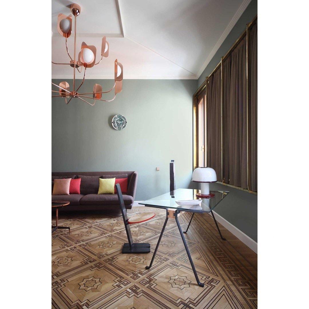 Modern Iron Leaf Chandelier Hand Forged Nature Inspired Gasolier Pendant Light