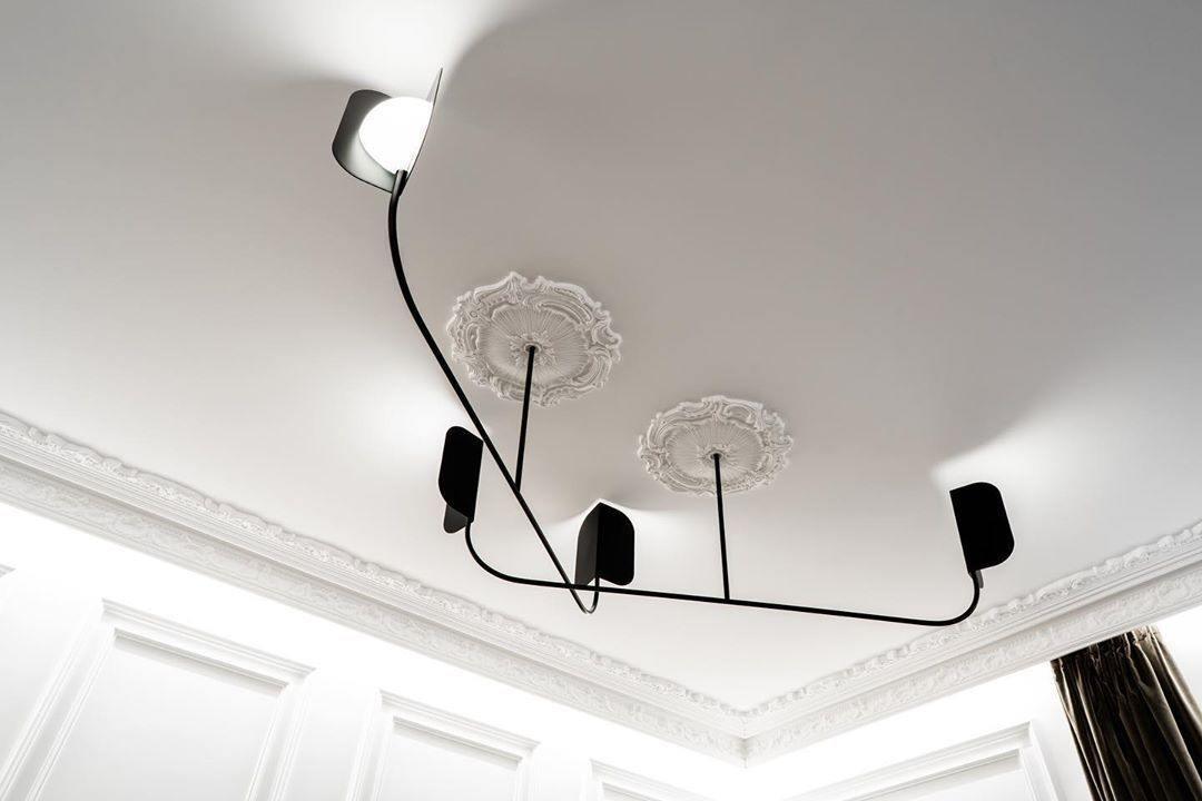 Modern Iron Leaf Chandelier Hand Forged Nature Inspired Gasolier Pendant Light