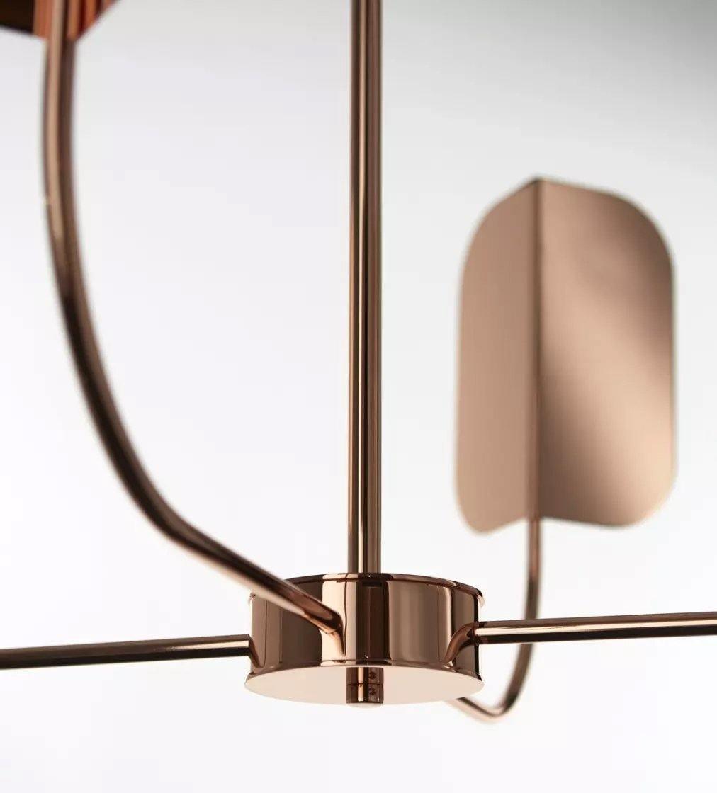 Modern Iron Leaf Chandelier Hand Forged Nature Inspired Gasolier Pendant Light
