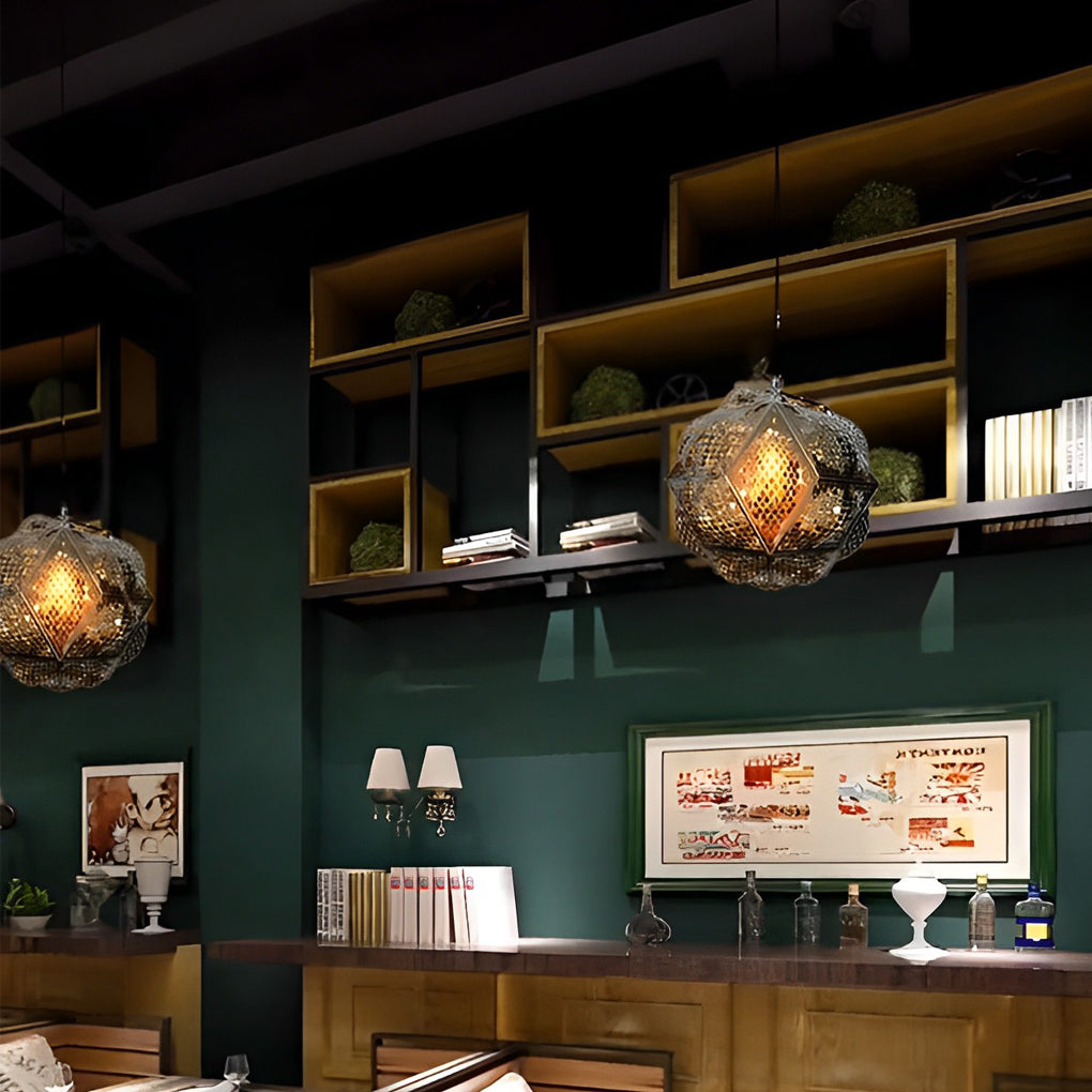 Modern Irregular 3D Stainless Steel Ball Pendant Light Chandelier for Contemporary Living Spaces