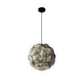 Modern Irregular 3D Stainless Steel Ball Pendant Light Chandelier for Contemporary Living Spaces