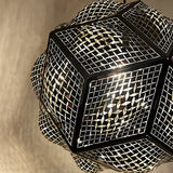Modern Irregular 3D Stainless Steel Ball Pendant Light Chandelier for Contemporary Living Spaces