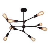 Modern Irregular Design Black Metal Chandelier Nordic LED Pendant Lighting for Living Dining Room