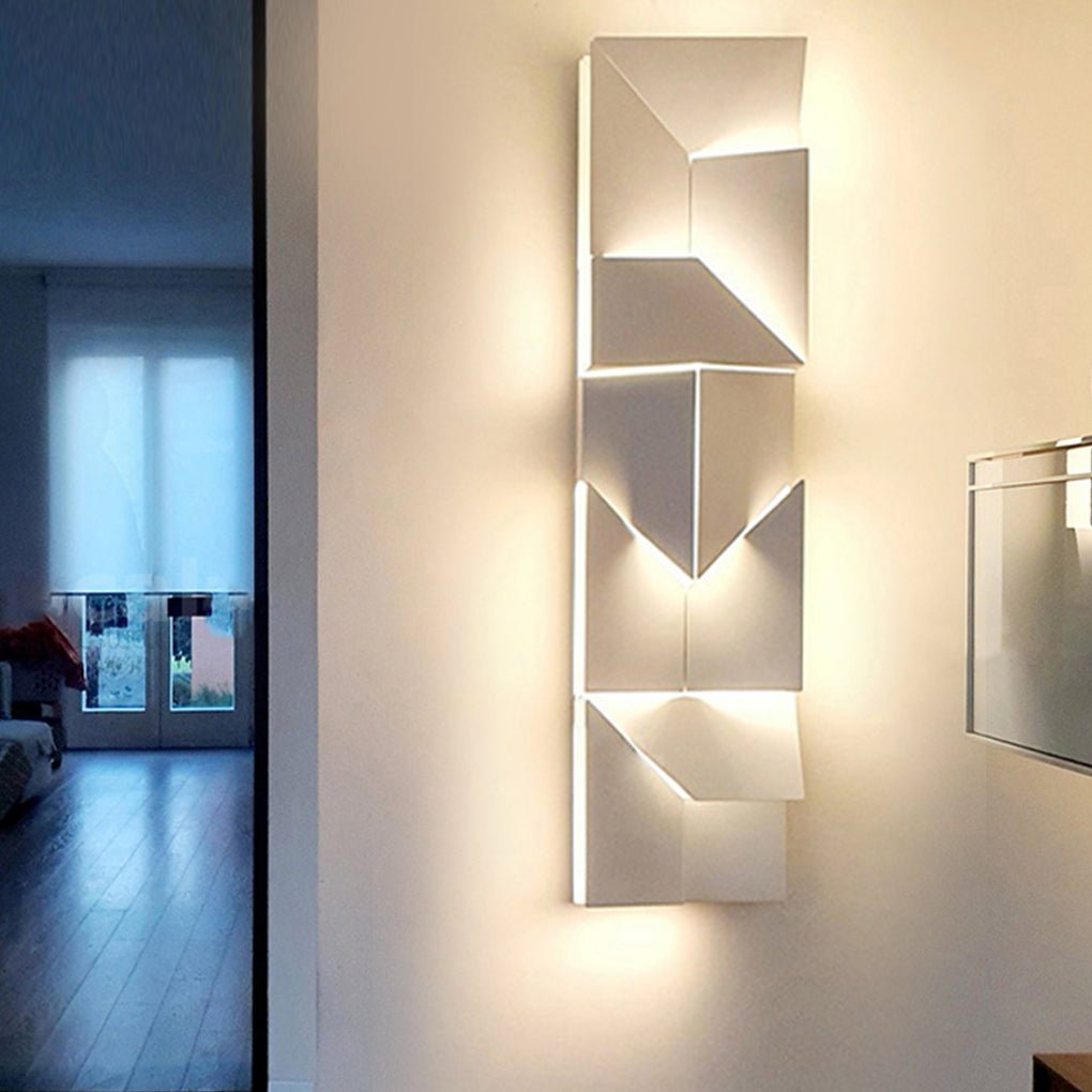 Modern Irregular Geometric LED Wall Light Stepless Dimming Art Decor Sconce for Living Room