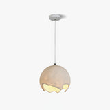 Modern Irregular Geometric Resin Pendant Light Minimalist Hanging Lamp Fixture