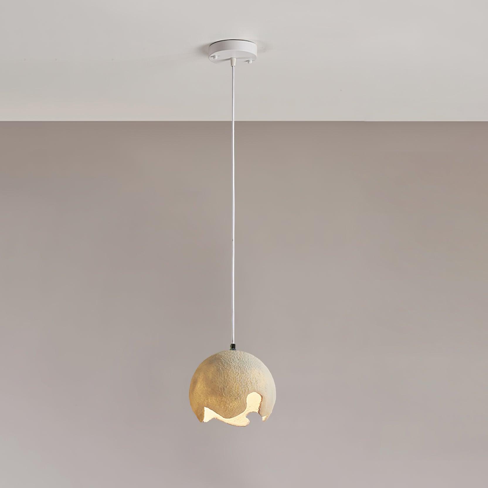 Modern Irregular Geometric Resin Pendant Light Minimalist Hanging Lamp Fixture