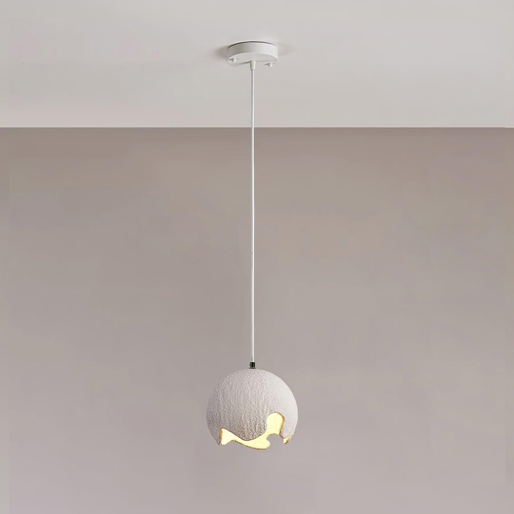 Modern Irregular Geometric Resin Pendant Light Minimalist Hanging Lamp Fixture