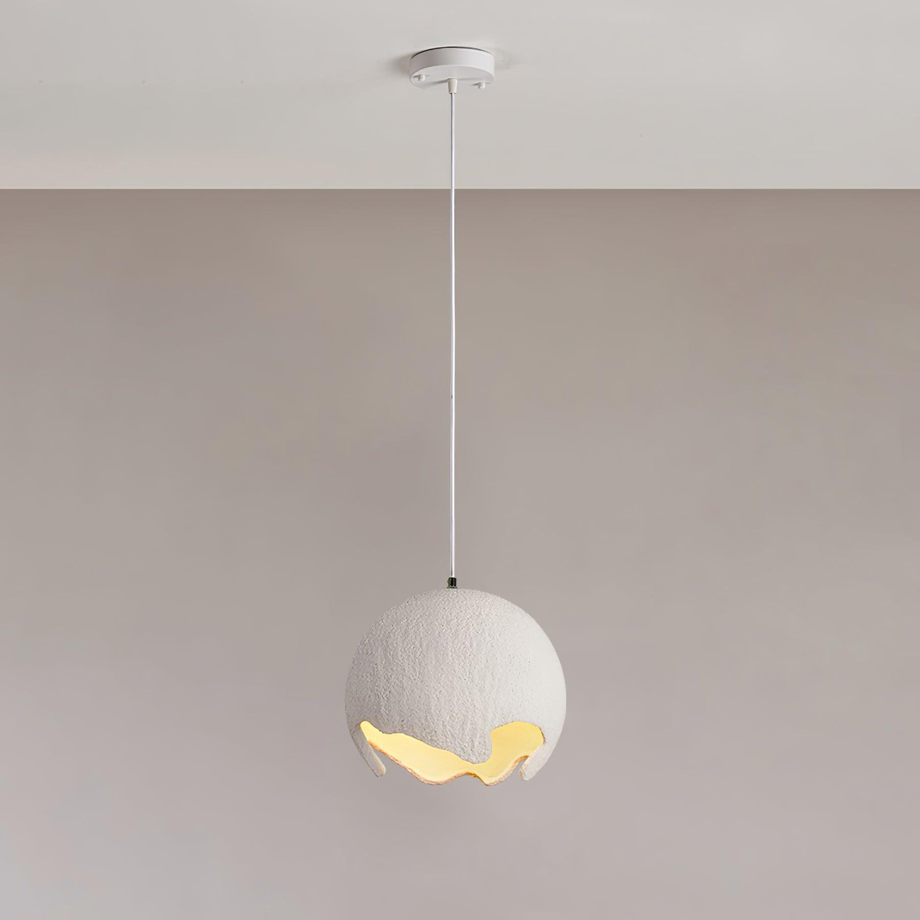 Modern Irregular Geometric Resin Pendant Light Minimalist Hanging Lamp Fixture