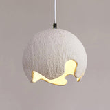Modern Irregular Geometric Resin Pendant Light Minimalist Hanging Lamp Fixture