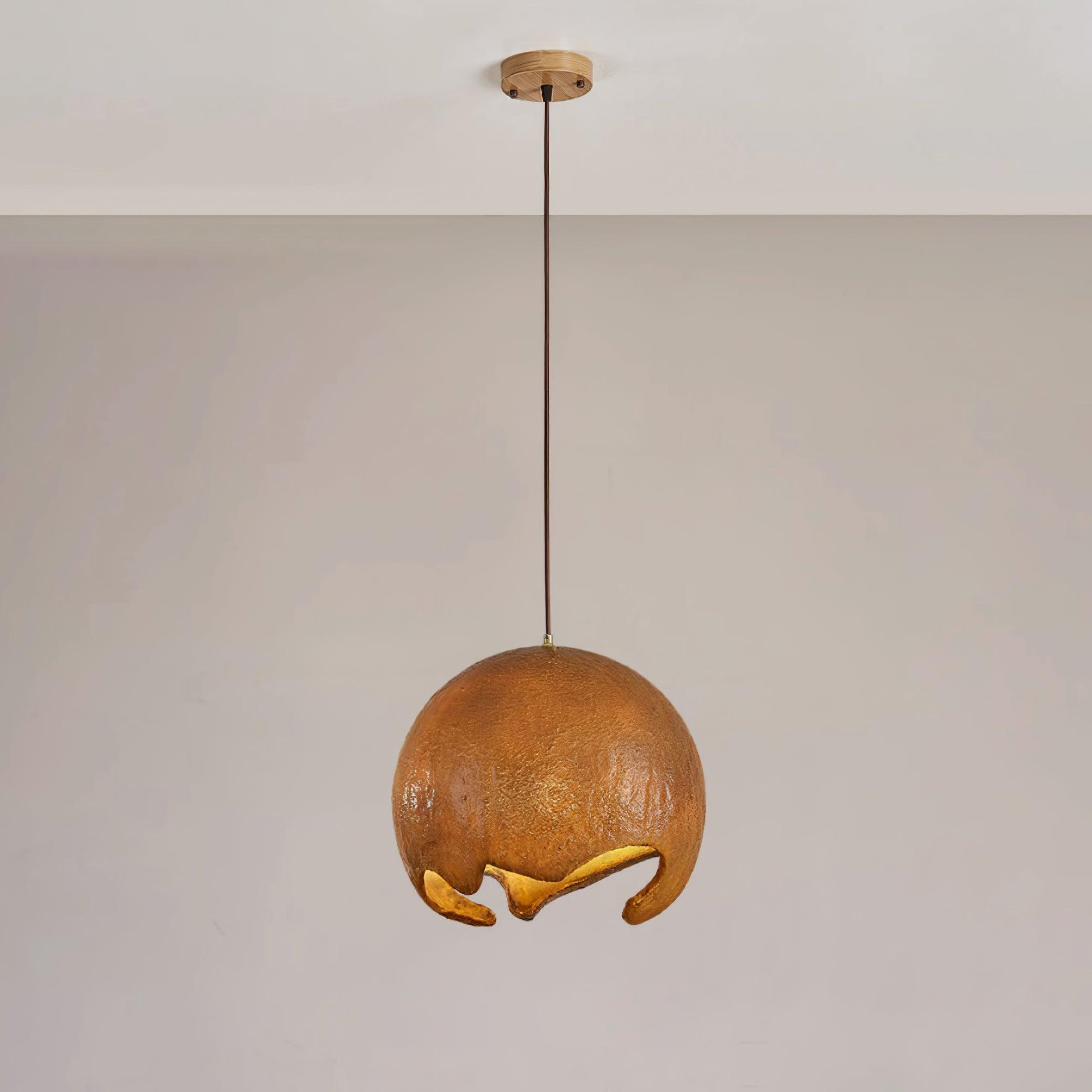 Modern Irregular Geometric Resin Pendant Light Minimalist Hanging Lamp Fixture