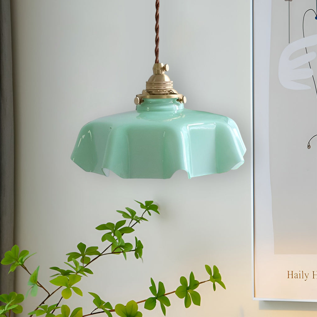 Modern Irregular Glass Chandelier Nordic 4W LED Pendant Light for Living Room and Kitchen