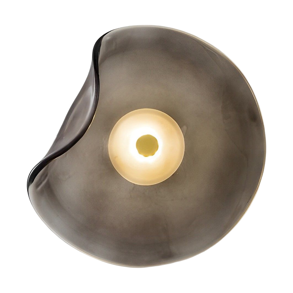 Modern Irregular Round Glass Wall Sconce Creative Postmodern Interior Lighting Fixture