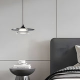 Modern Italian Glass Pendant Light 8 Inch LED Hanging Kitchen Lamp with 3 Color Dimming