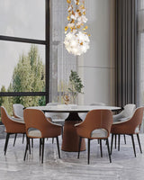 Modern Ivory Glass Petal Floral Chandelier with Brass Finish for Living Room
