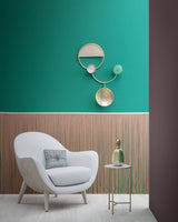 Modern Jewelry Inspired LED Wall Sconce Brass and Glass Gemstone Wall Lamp
