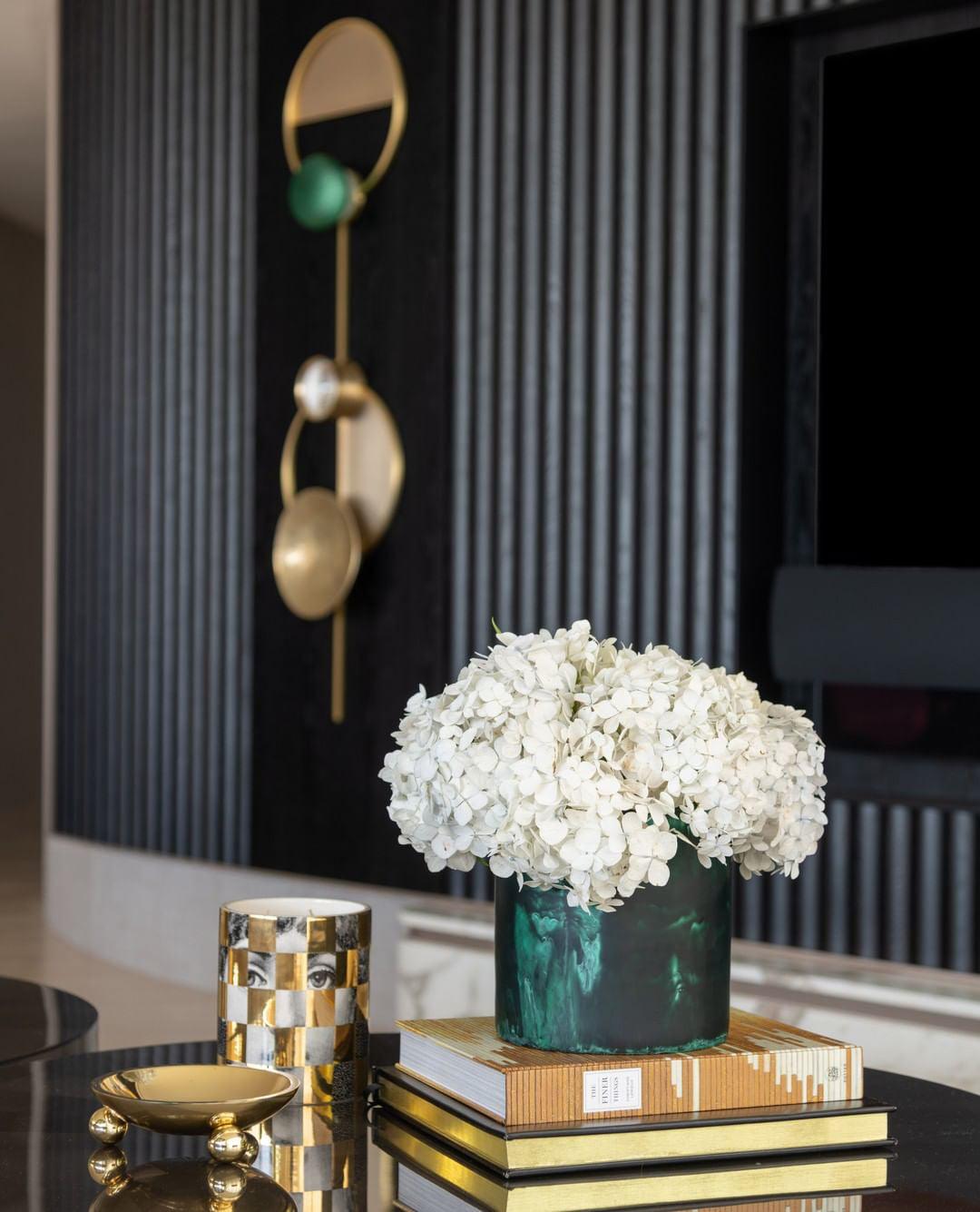 Modern Jewelry Inspired LED Wall Sconce Brass and Glass Gemstone Wall Lamp