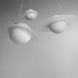 Modern Jupiter Ring LED Pendant Light Circular White Hanging Ceiling Lamp