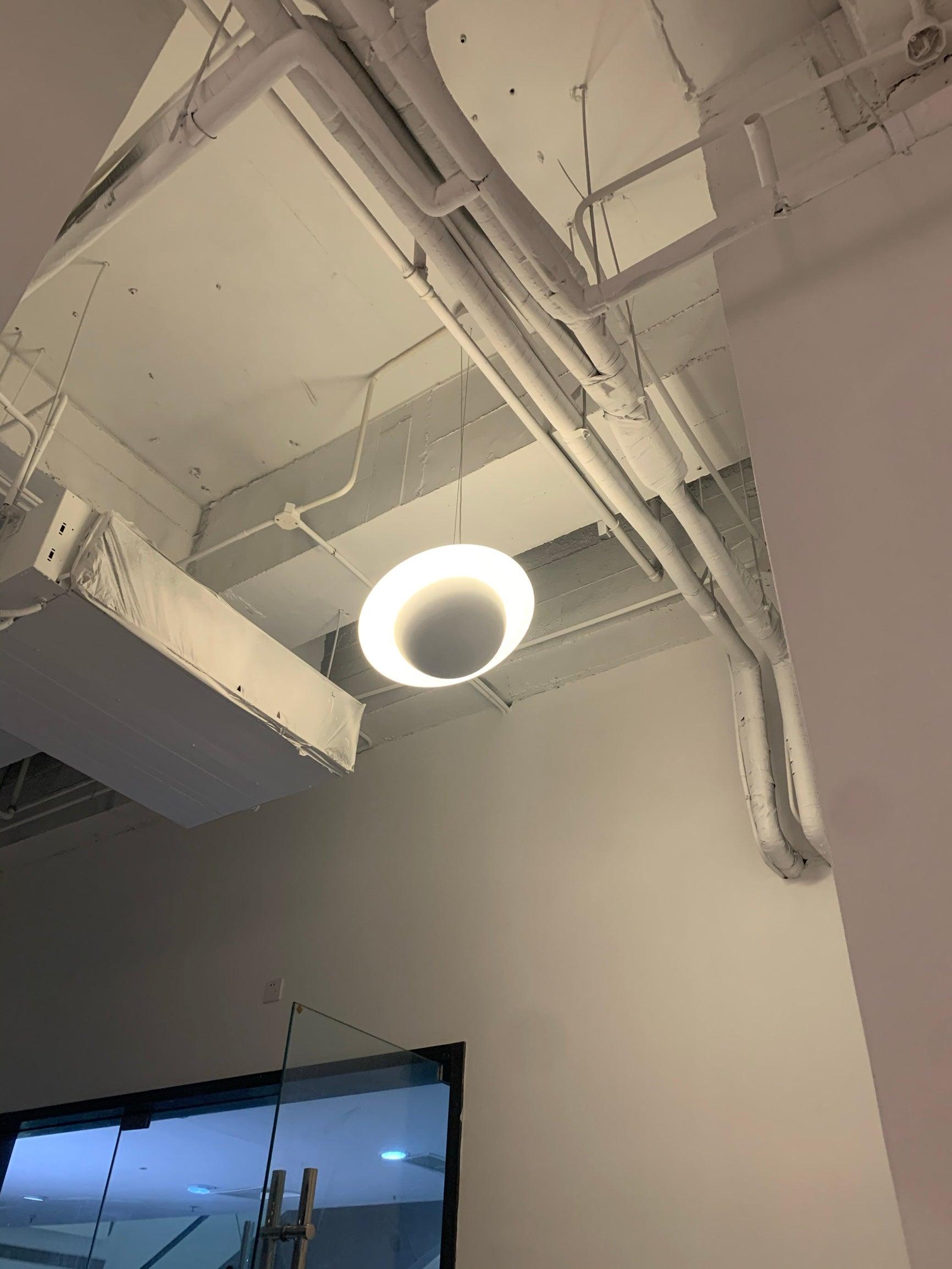 Modern Jupiter Ring LED Pendant Light Circular White Hanging Ceiling Lamp